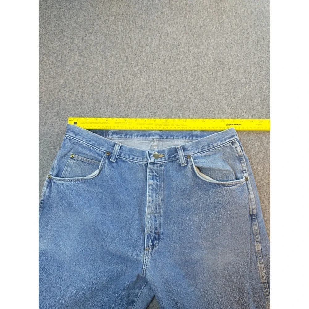 Wrangler Hero Authentic Mens Light Wash Straight Leg Jean 96501DS 34x32 USA Made
